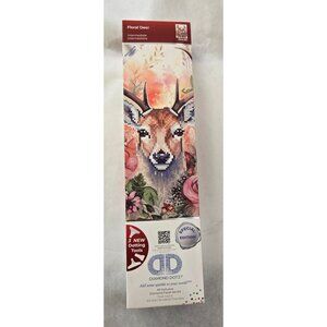 Diamond Dotz Exclusive Design Floral Deer Intermediate Level Facet Art BRAND NEW